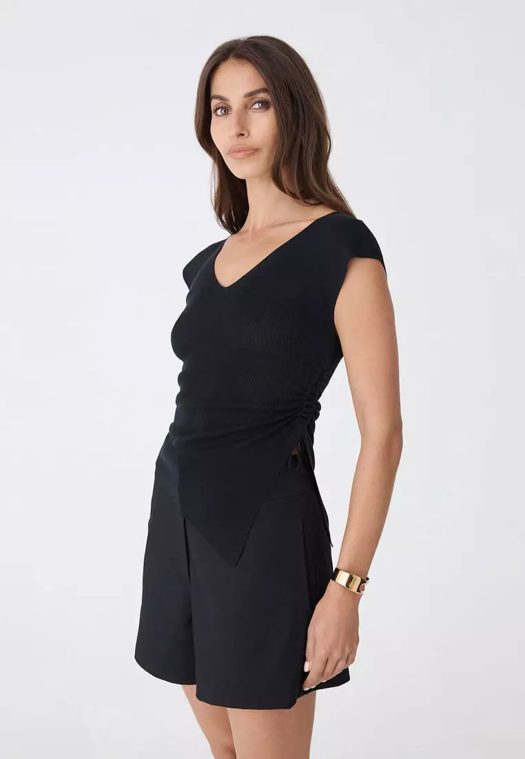 Galina Ruched Lyocell Knit