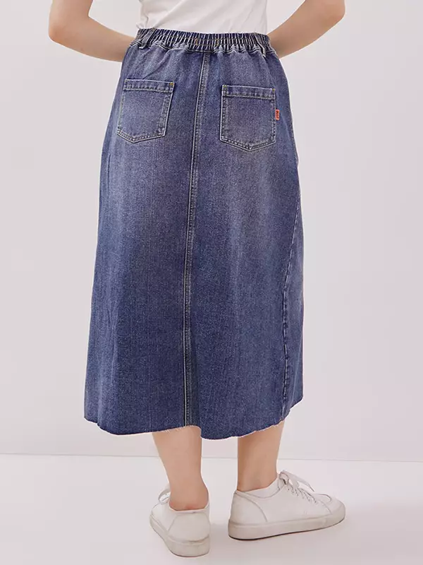 DUST Rok Crop Unfinished Sabai Medium Light Blue (D.21124)