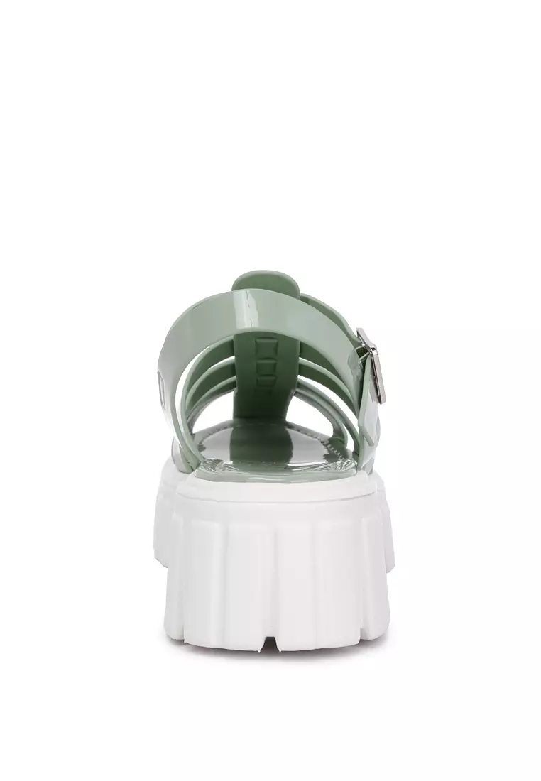 Chunky Gladiator Sandals in Sage