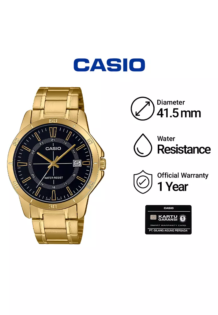 Jam Tangan Pria Casio Standard Series MTP-V004G-1C - Stainless Steel