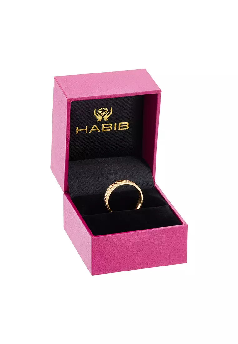 Buy HABIB HABIB Oro Italia 916 Yellow Gold Ring GR59000425 (22K Gold ...