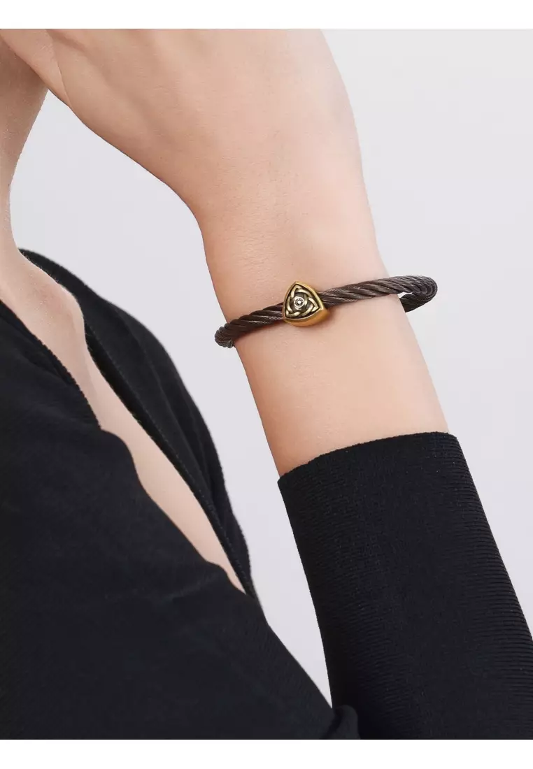 999 Gold Symbolising Blessings and Protection Charm for Men 94593C  [Bracelet not included]