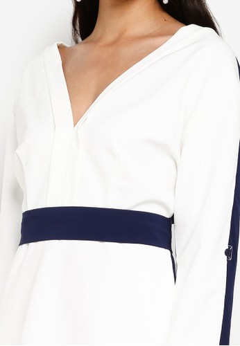 Jual Paper Dolls Navy White Dress Original Zalora Indonesia