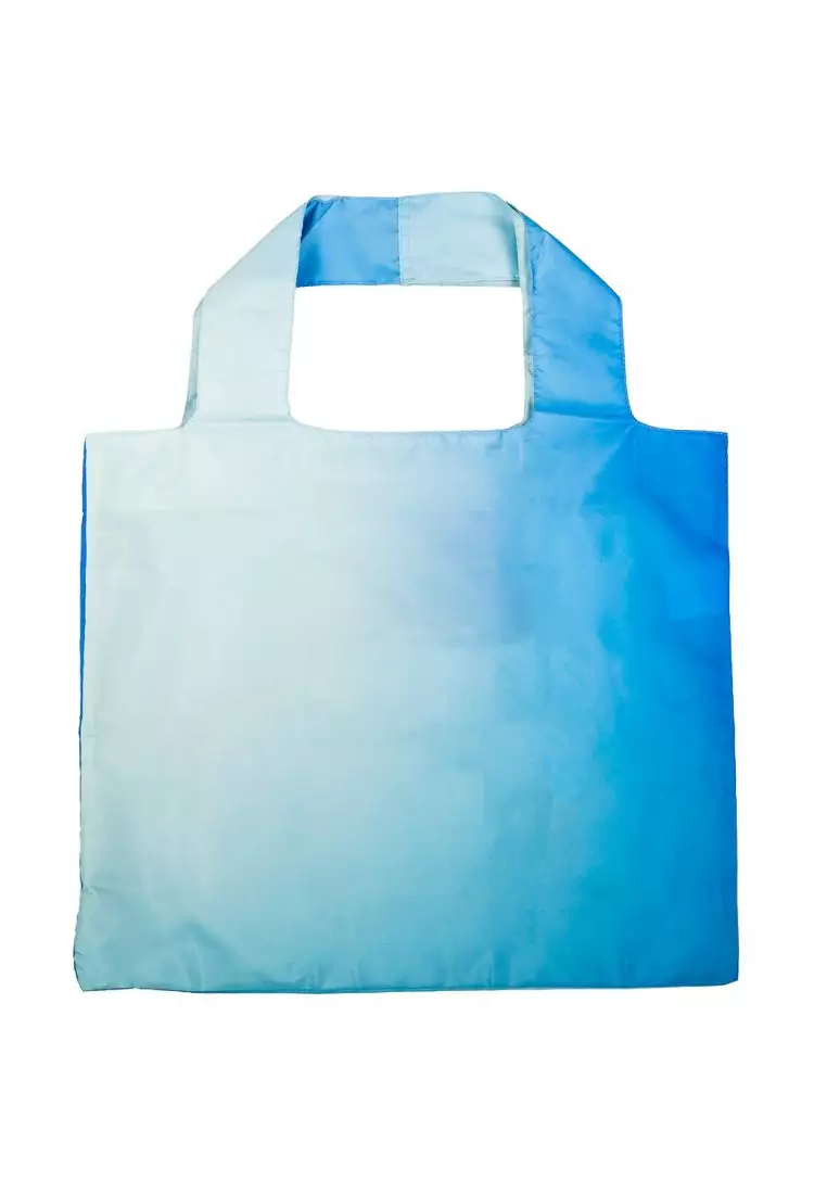 Crossing Recycled Foldable Bag - Ombre Dream - Aqua/Sea