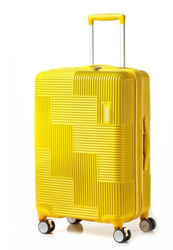 American Tourister yellow American Tourister VELTON SPINNER 81/30 EXP TSA V1 - Mellow Yellow 67694ACE82B15EGS_1