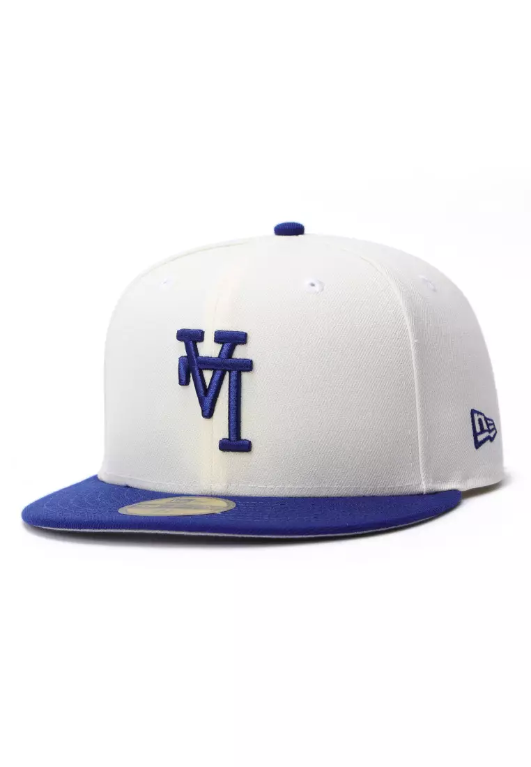 NE Los Angeles Dodgers Upside Down Dark Royal 59FIFTY Fitted Cap