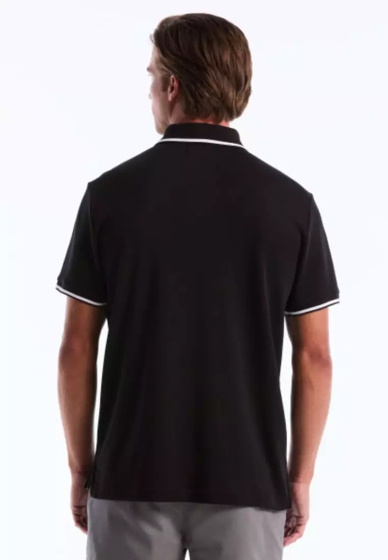 Cotton Interlock Tipped Polo