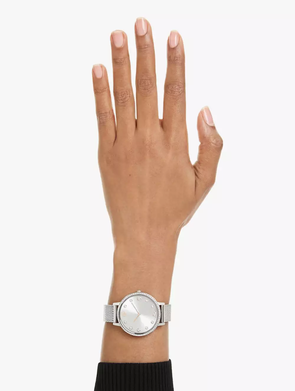 Clarica watch, Swiss Made, Metal bracelet, Silver tone, Stainless steel