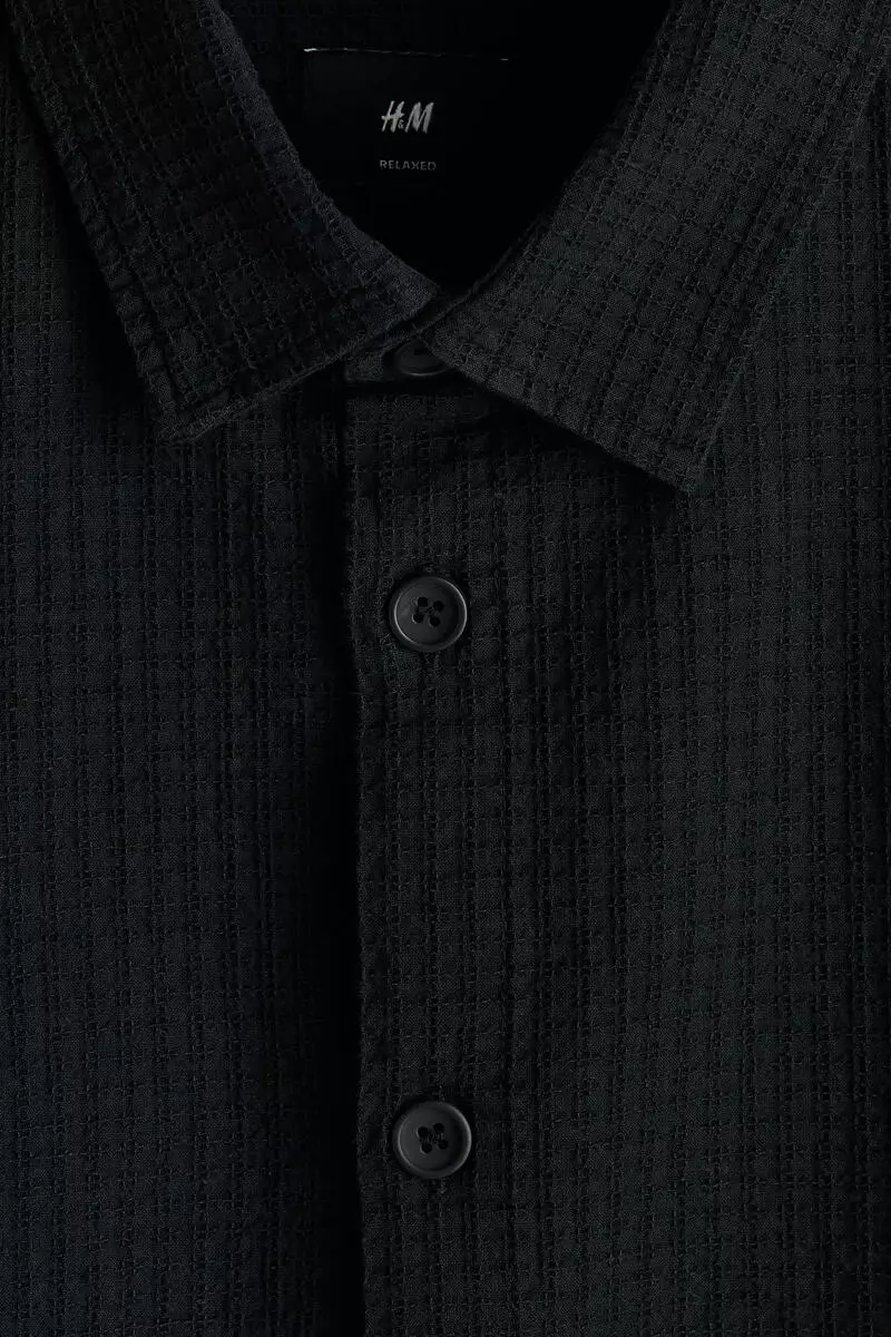 Relaxed Fit Linen-blend shirt