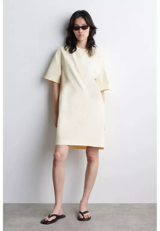 COTTON MINI T-SHIRT DRESS