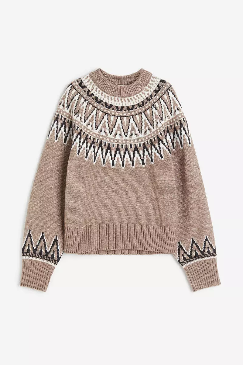 Jacquard-knit jumper