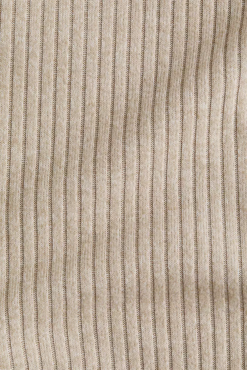 Rib-knit foldover-waist leggings