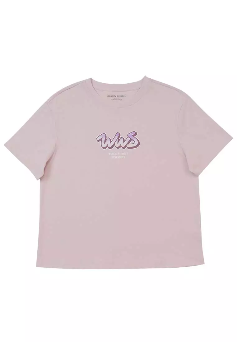 Women's WWS Boyfriend Fit Printed Tee