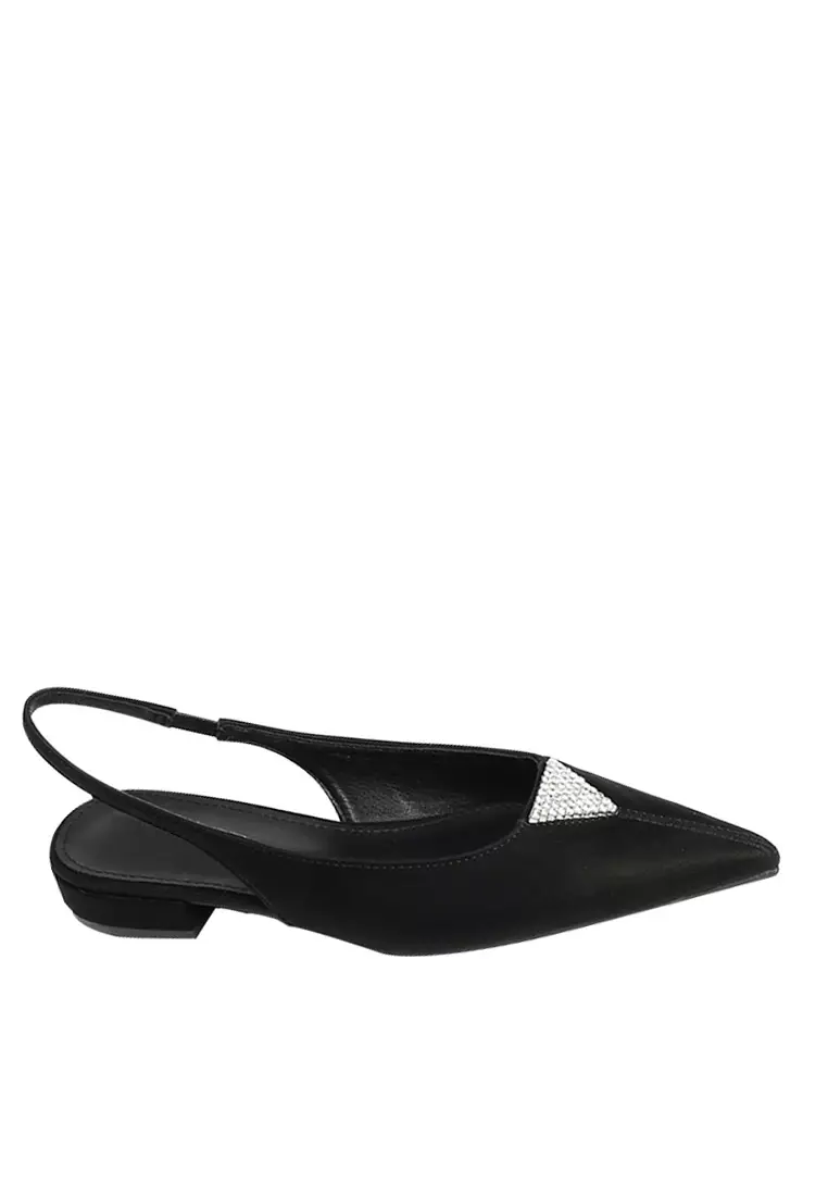 Discount on Twenty Eight Shoes  shoes - SKU: VANSA Imitation Rhinestone Slingback Low Heels VSW-F-238-10