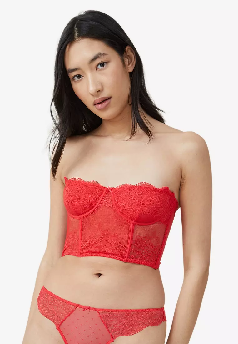 Buy Cotton On Body Aurora Lace Strapless Push Up2 Online