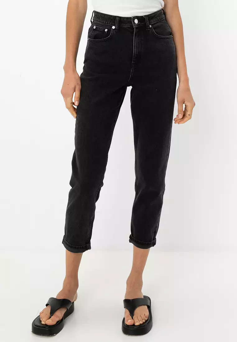 Jual ASOS Design Petite High Rise Farleigh 'Slim' Mom Jeans