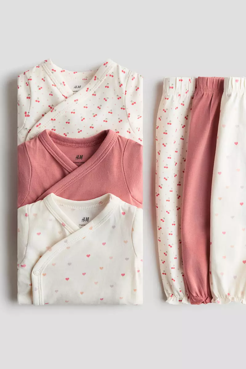 6-piece bodysuit and trousers set