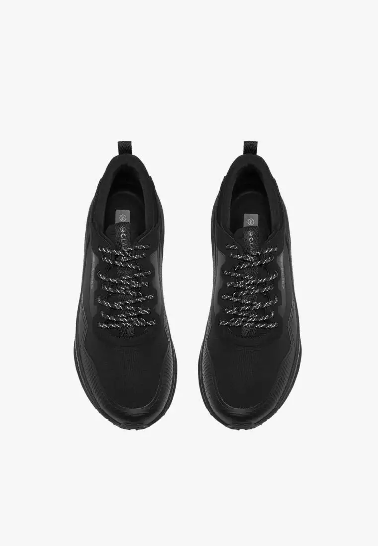Jual CLARKS Clarks Mens Pace TrailGoWP - Black/Black Original 2026 ...