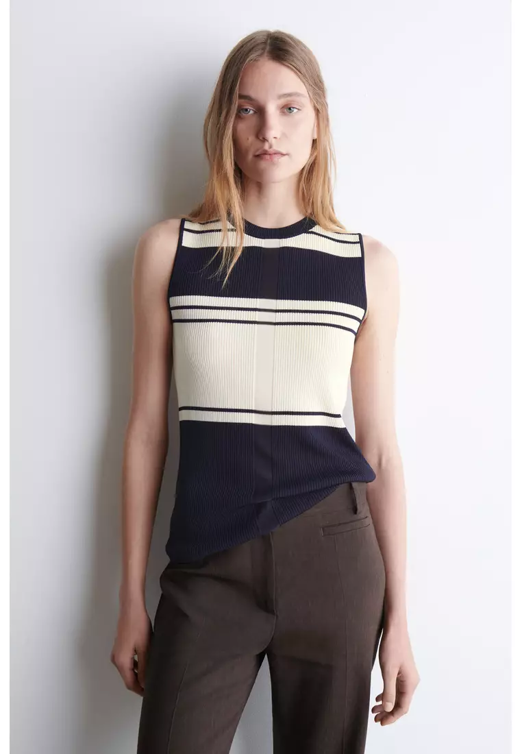 COS RIBBED-KNIT TANK TOP
