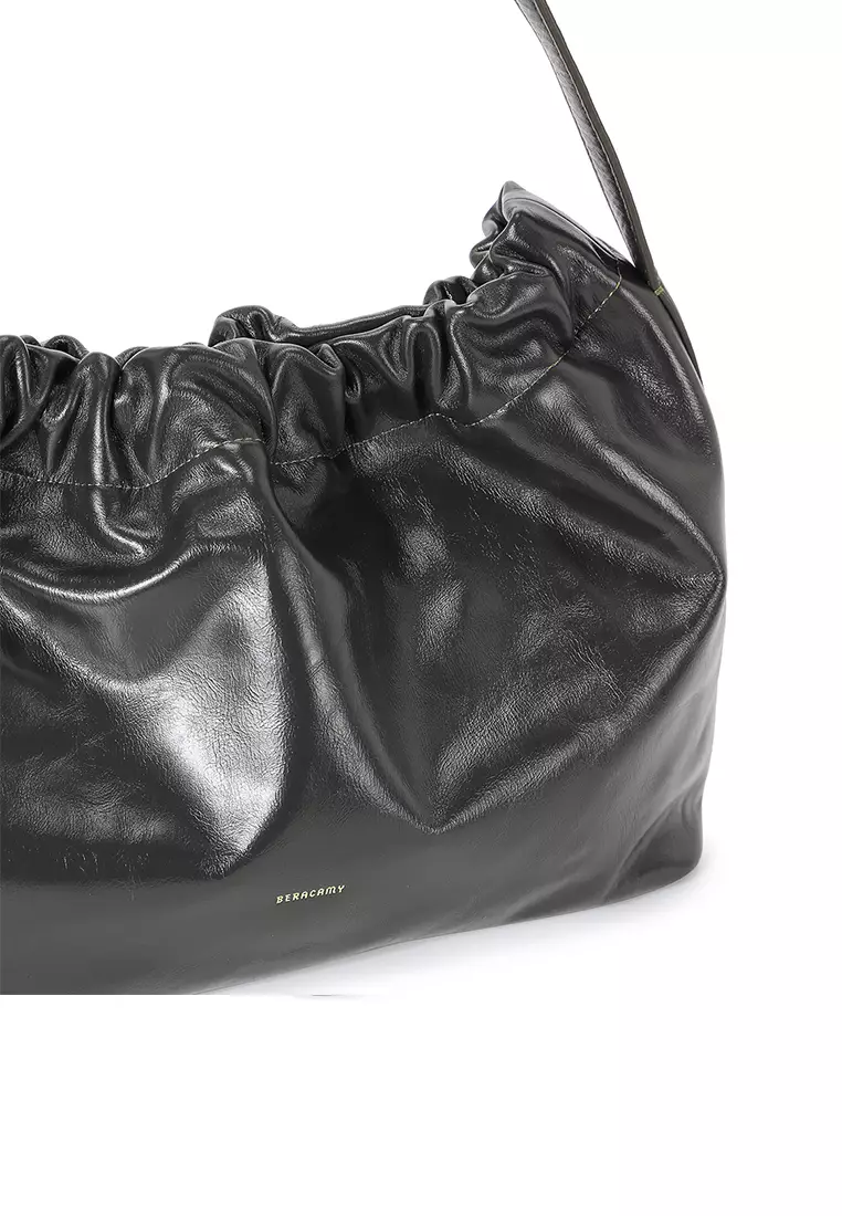 SCRUNCHIE Shoulder Bag - Black