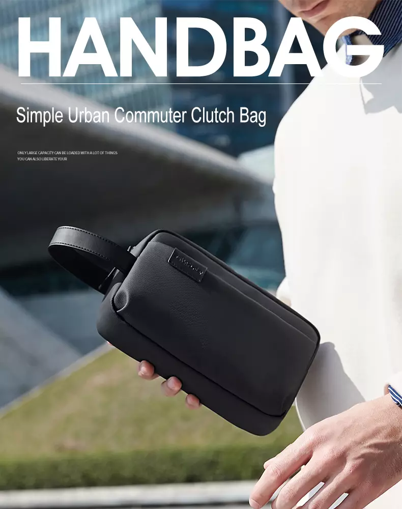 Arctic Hunter K00580 Clutch Pria Hand Bag pria Tas Tangan Pria - BLACK