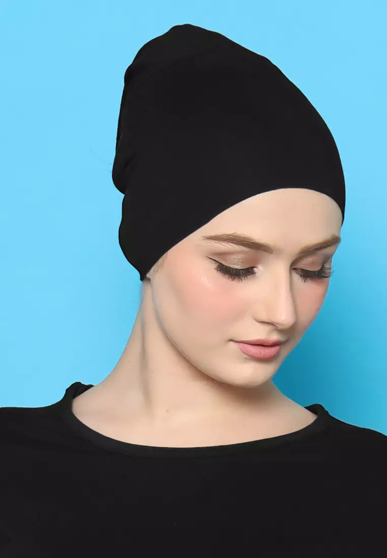 JV Hasanah Ciput Rayon Black | Ciput Polos Rayon Adem