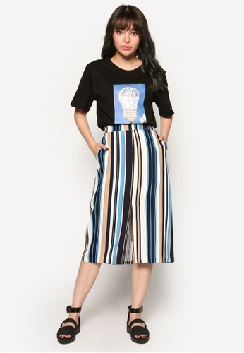 Multesprit 西裝i Stripe Skirt, 服飾, 裙子