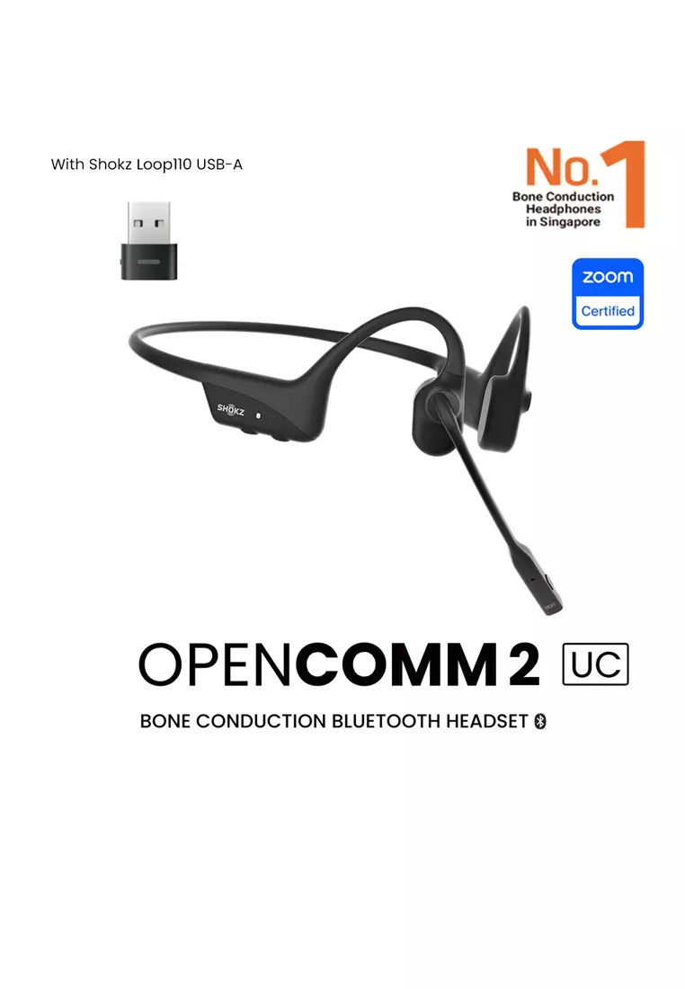 Buy Shokz Shokz OpenComm2 UC USBA - Black 2024 Online