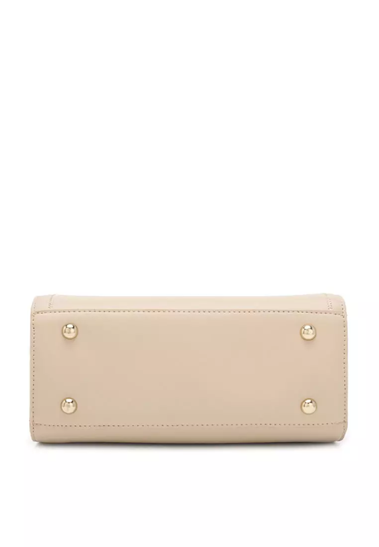Women's Top Handle Bag / Sling Bag / Crossbody Bag - Beige