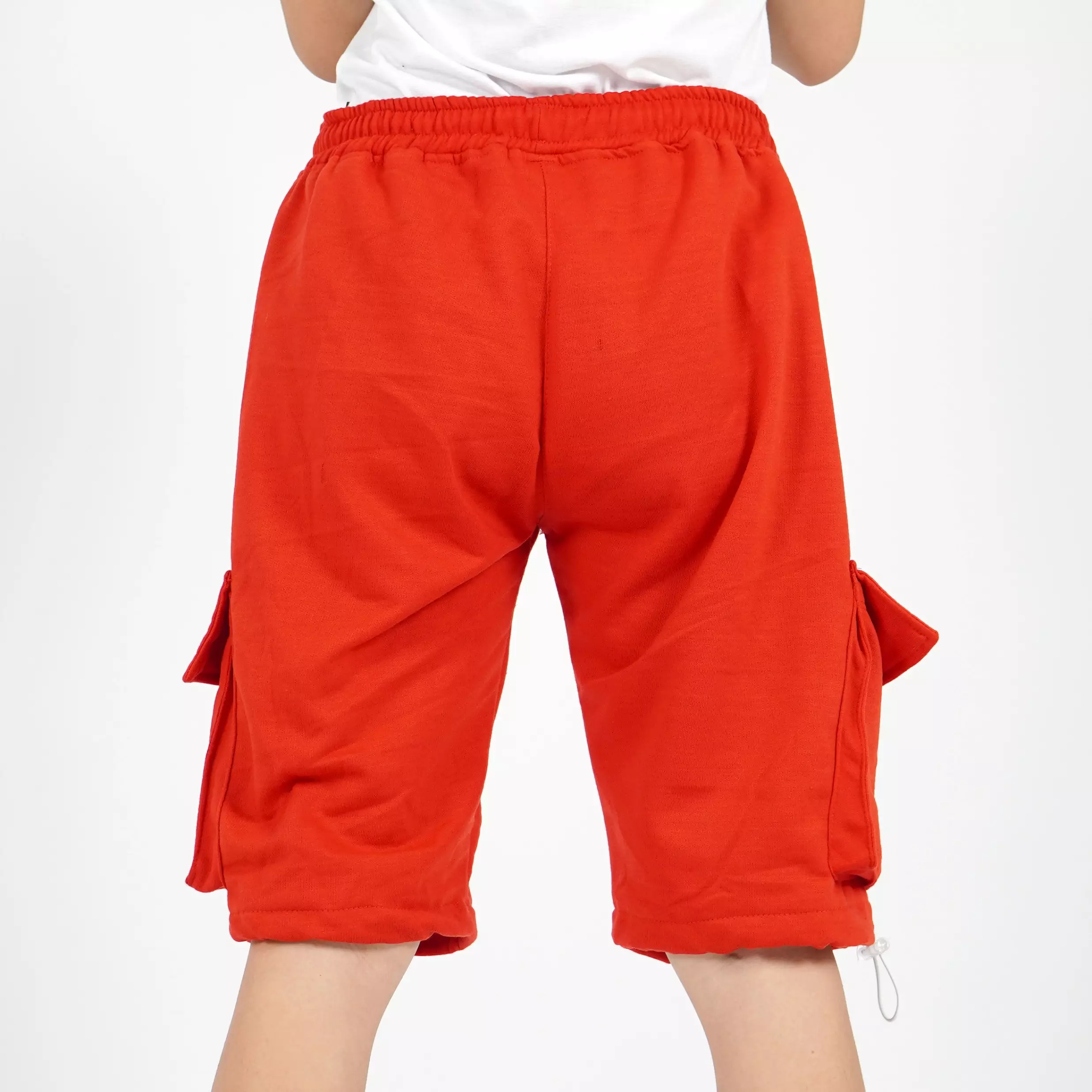 JUANITA Cargo Pants Wanita Celana Pendek Wanita Cargo Celana Kargo Pendek - MERAH