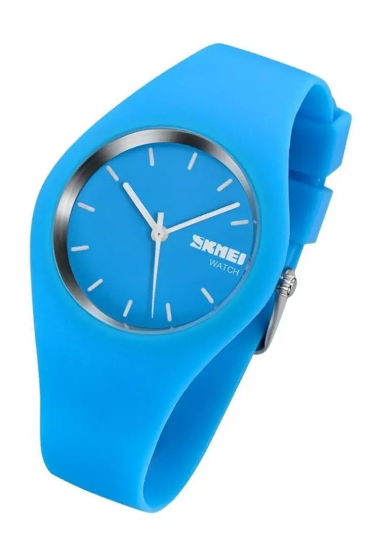 Jam Tangan Kasual Analog Wanita Waterproof Strap Tali Material Silicone SS11 ORIGINAL