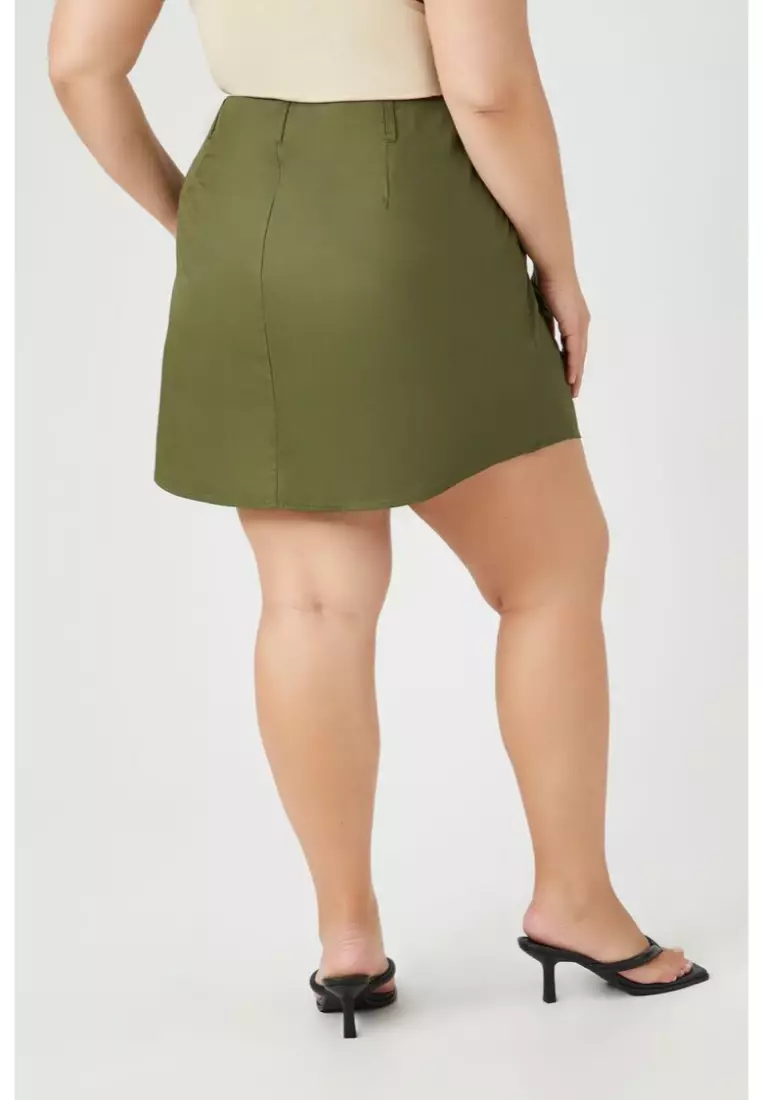 Plus size outlet twill skirts