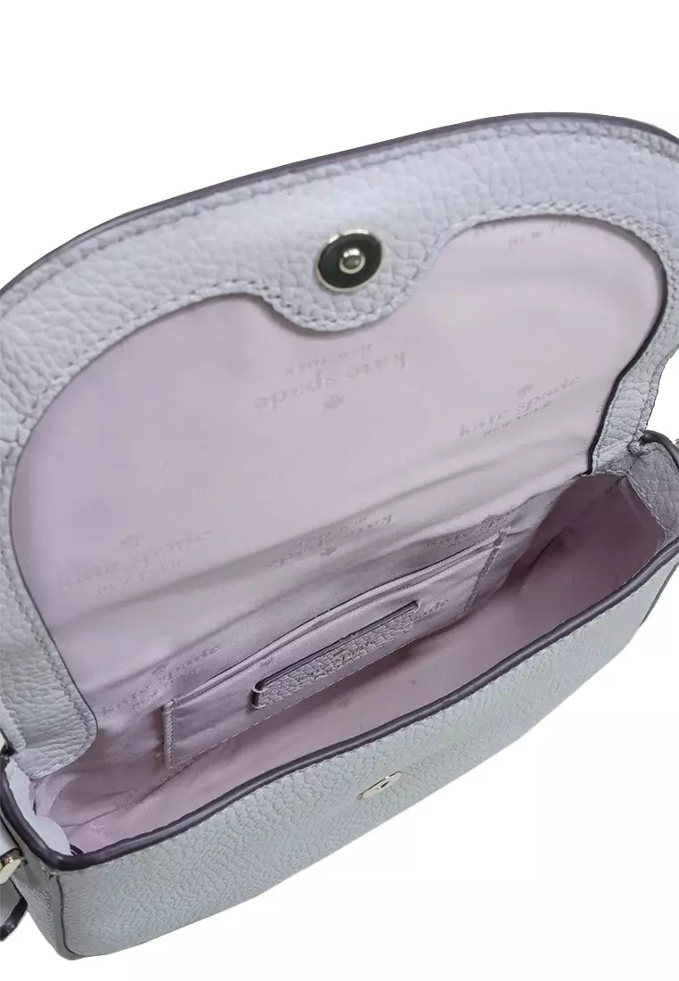 Leila Mini Flap Crossbody Quill Grey