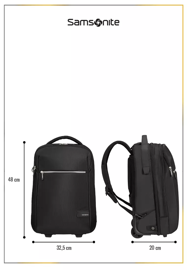 Samsonite Litepoint Laptop Backpack Wheels 17.3 inch - Black