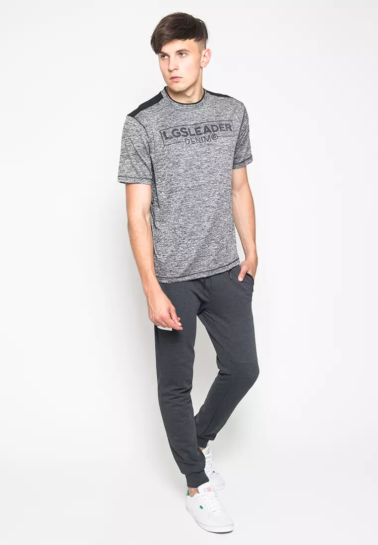 LGS - Kaos Pria Lengan Pendek - Tshirt Men - Katun Premium - Warna Abu - JTS.322.M2521F.01.C