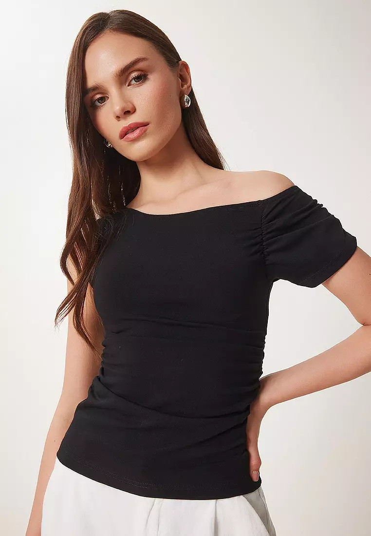 Drawstring Detailed Knitted Blouse