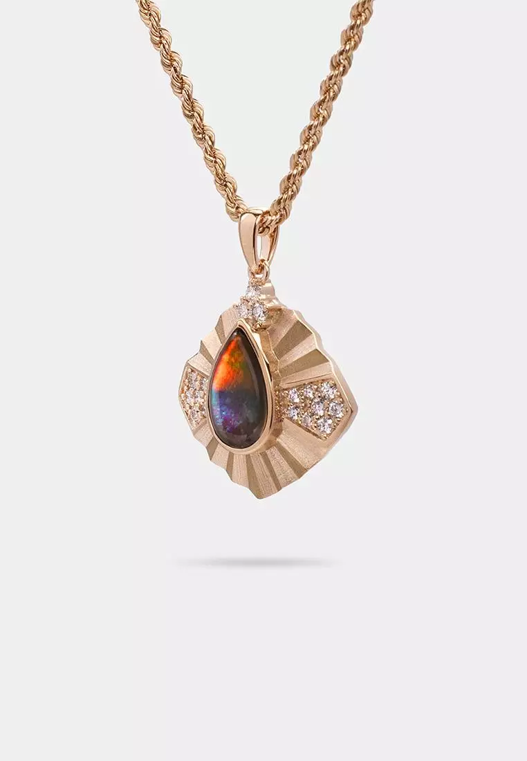 斑彩石吊坠159（18K金）