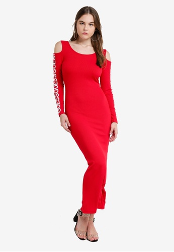 Buy Guess Guess Long Logo Print Dress 2020 Online Zalora Singapore
