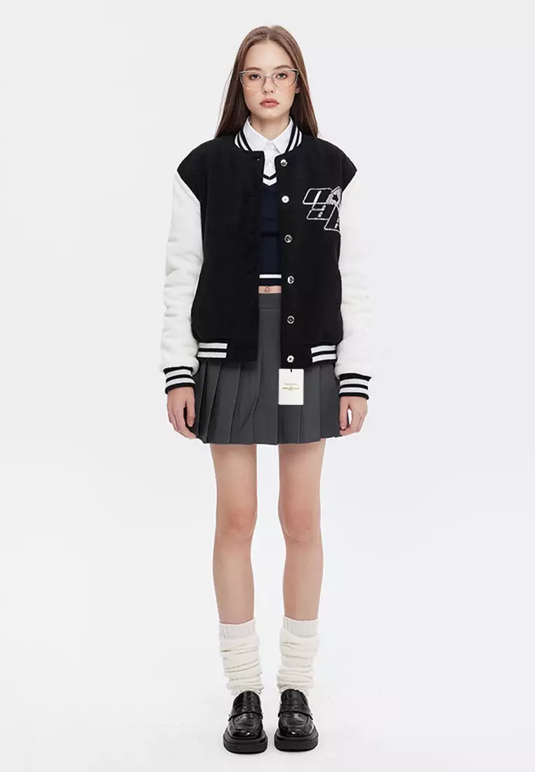 Sequin Embroidered Baseball Jacket HH-N3701