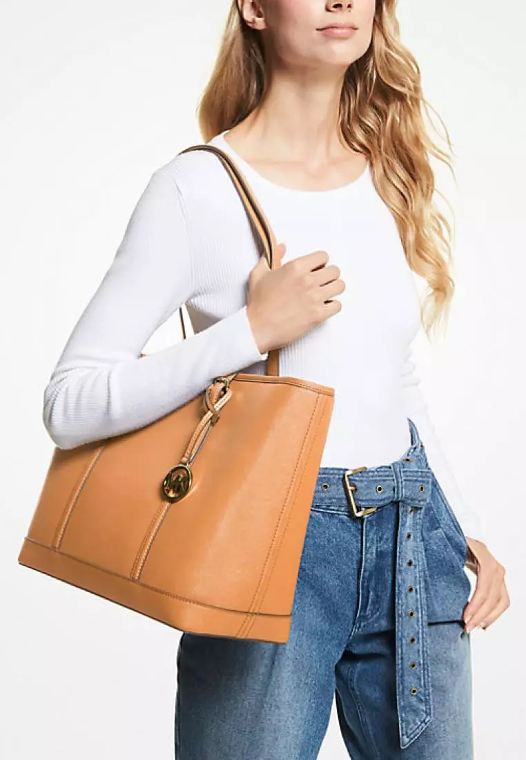 Michael kors jet best sale set tote pearl grey