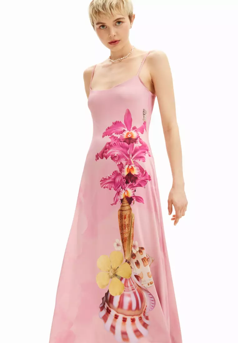 Buy Desigual Desiguaal M. Christian Lacroix long shells dress 2026 Online |  ZALORA