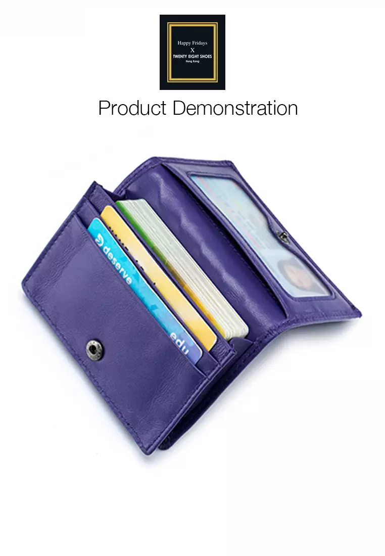 Weave Sheepskin Card Holder Purse JW AN-8822