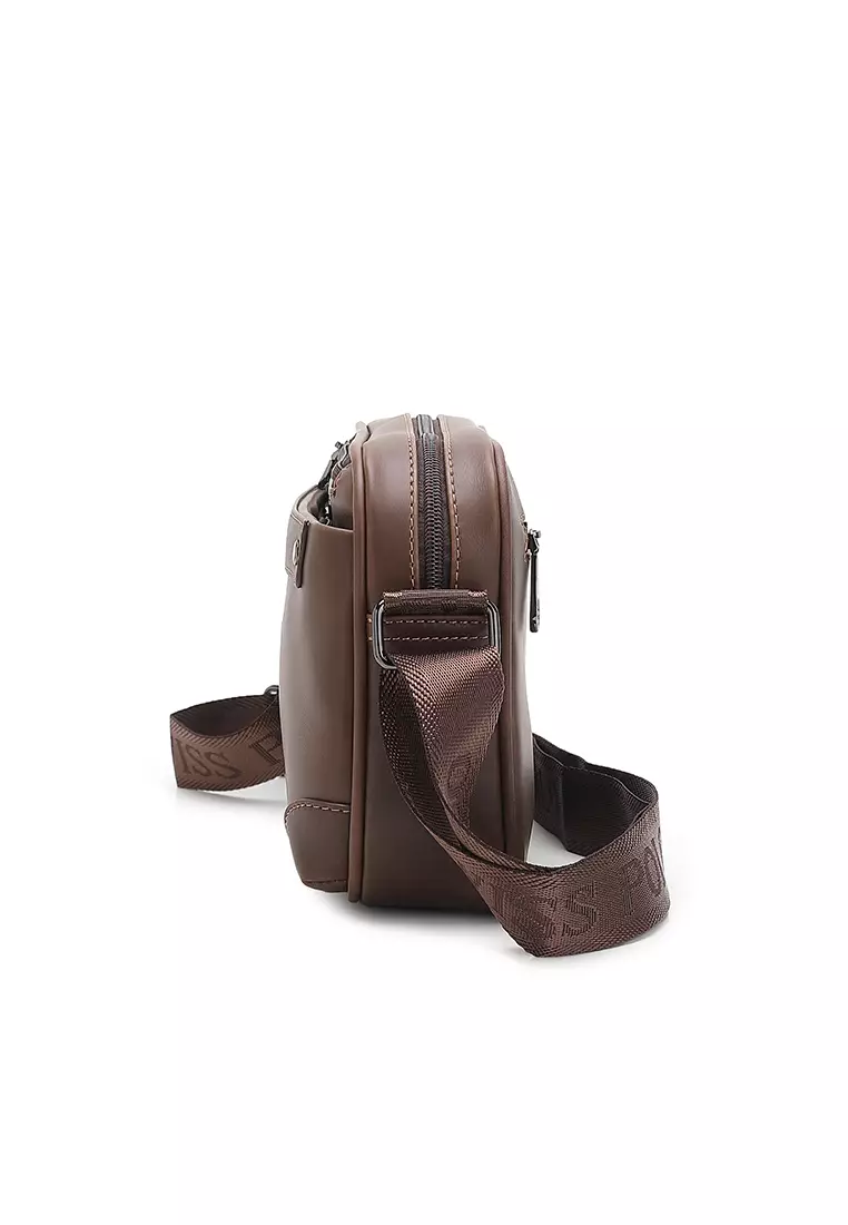 Men's Sling Bag / Crossbody Bag (Tas Selempang Pria) - Cokelat