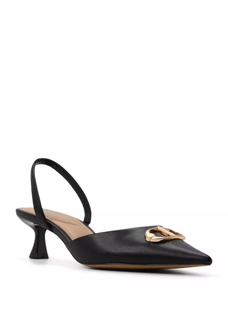 Delicate Slingback Kitten Heels