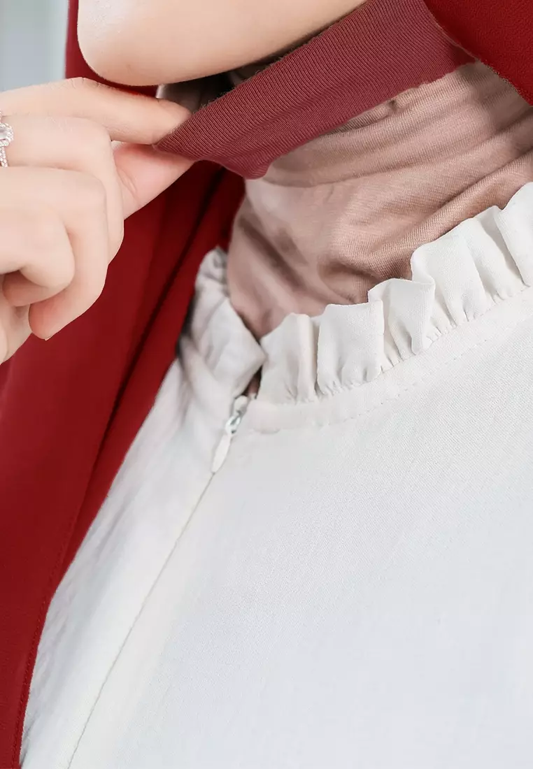 HIJAB INSTAN PAULA - DEEP MAROON