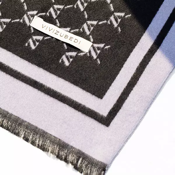 VZ Monogram Long Shawl