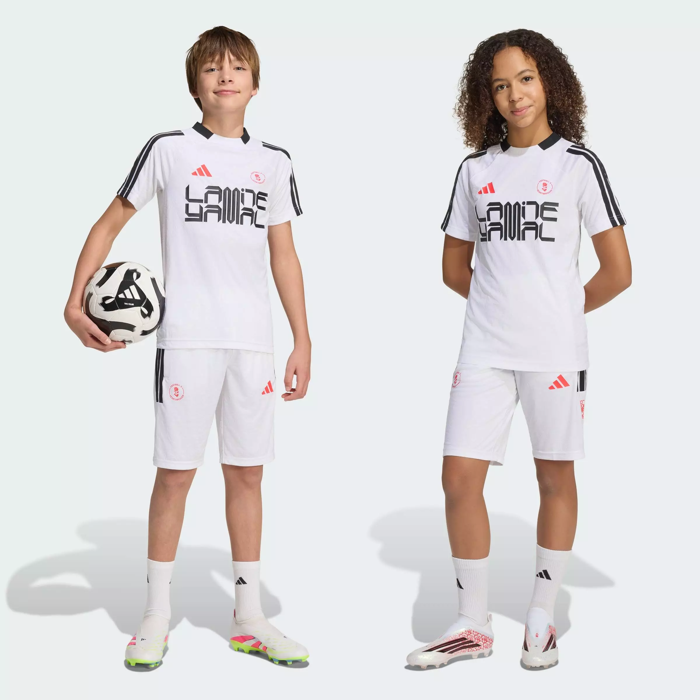 Football Lamine Yamal Training Shorts Kids Unisex White KD6434