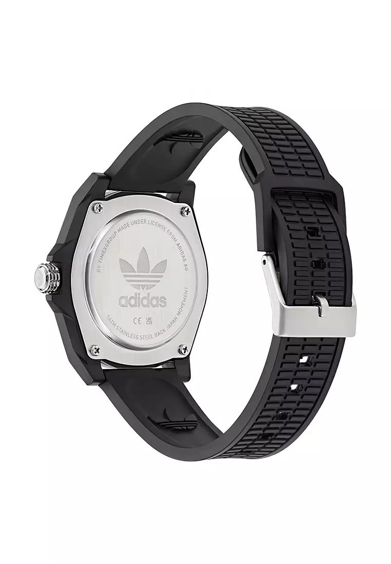 Adidas Gents Project Four - Jam Tangan Analog Pria - Black Rubber Strap - AOST24568