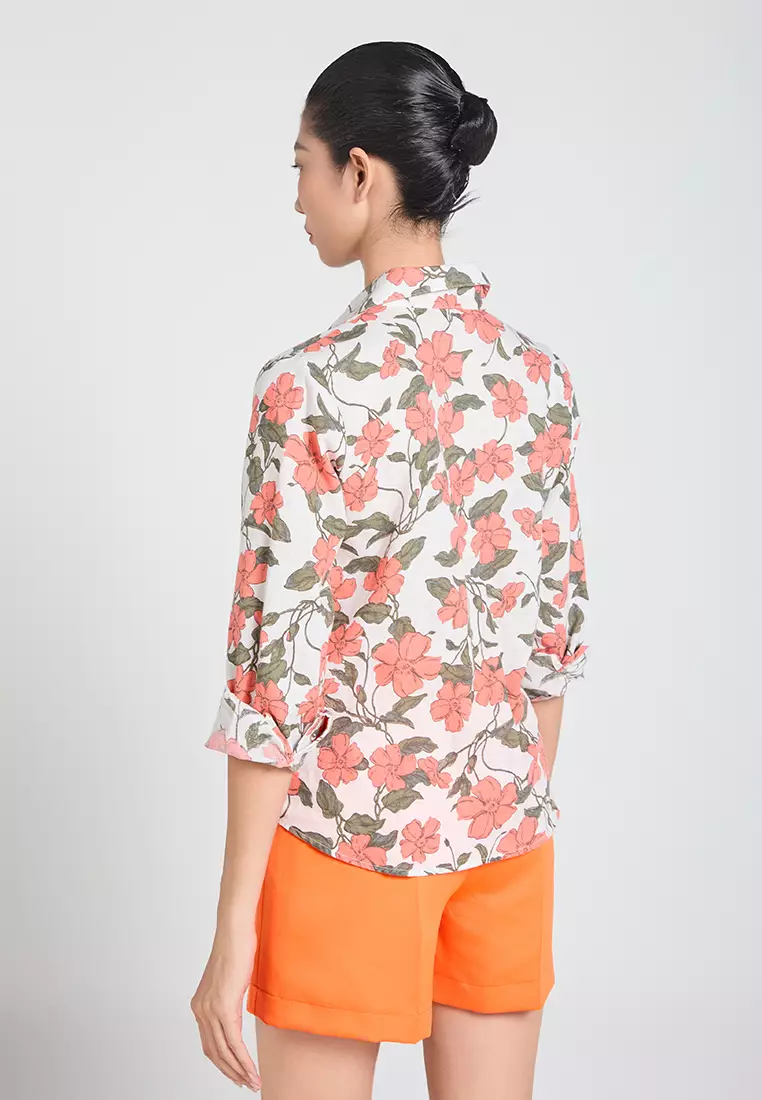 Basic Long-Sleeve Linen Shirt