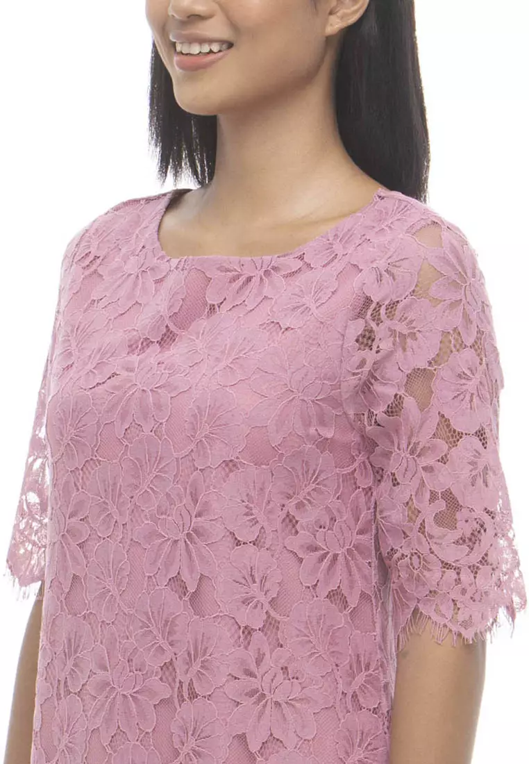 Calliope All Over Lace Shift Dress